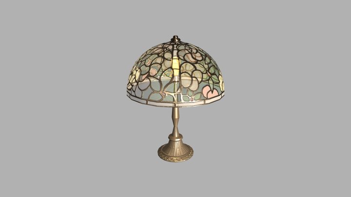 Stained Glass Lamp 3D Model