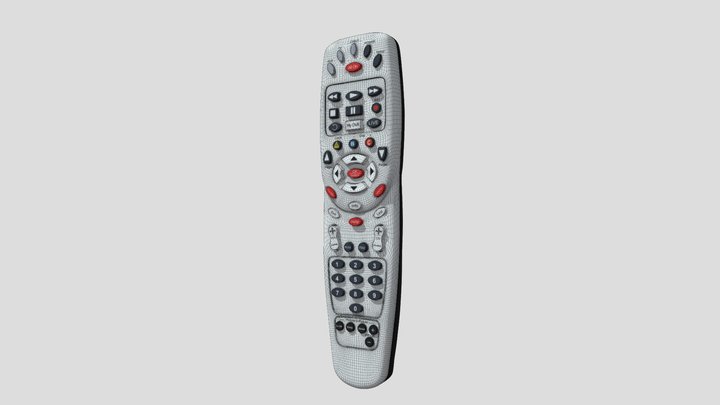 TV Remote Control 3D Model