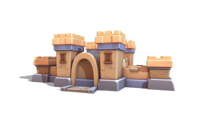 GVG01_ City Wall04 3D Model