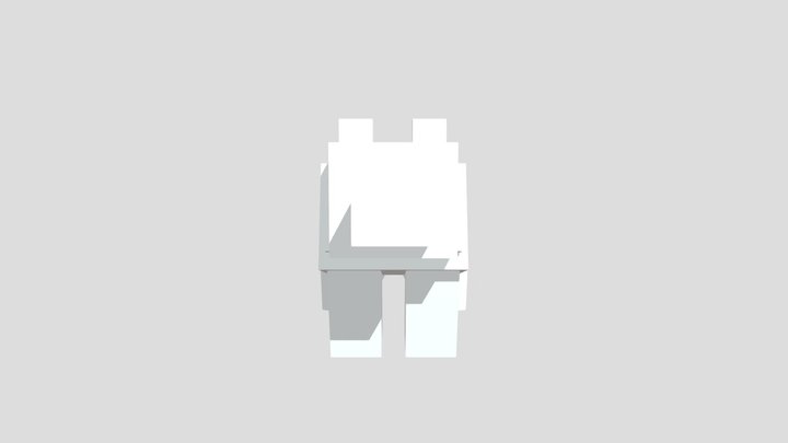 Perro Minecraft (No Color) 3D Model