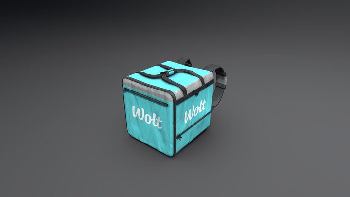 Wolt Delivery Bag 3D Model