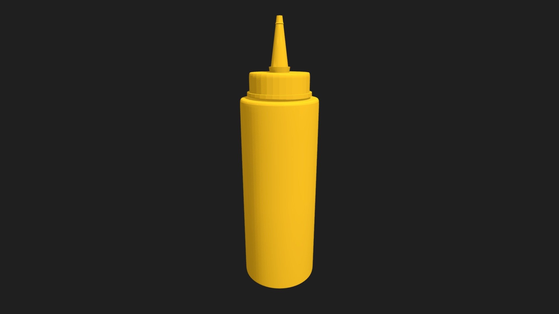 Mustard Bottle low poly Buy Royalty Free 3D model by SusanKing
