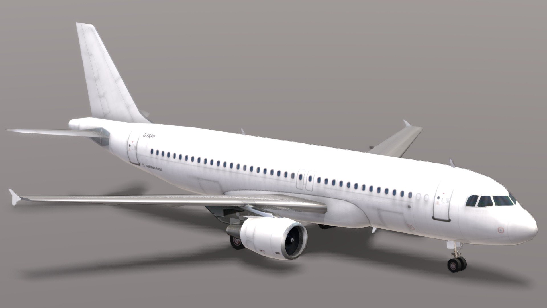 AIRBUS A320 モデル 未開封 White Airbus A320-200 - Download Free 3D model by Dave Love