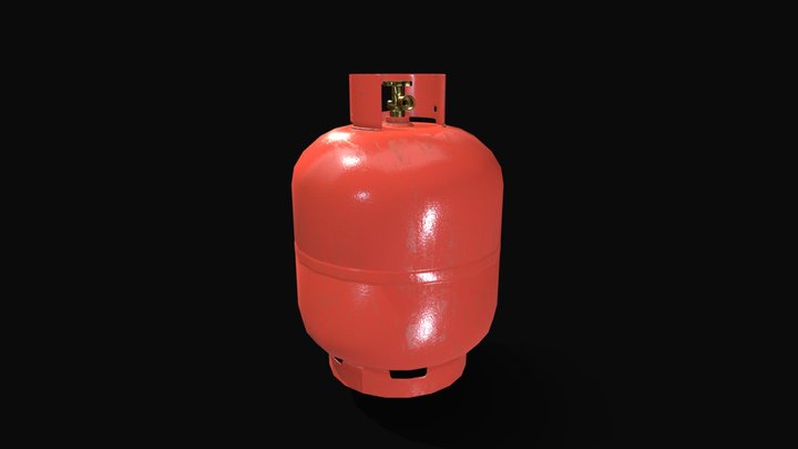 Gas Cylinder 3D Model