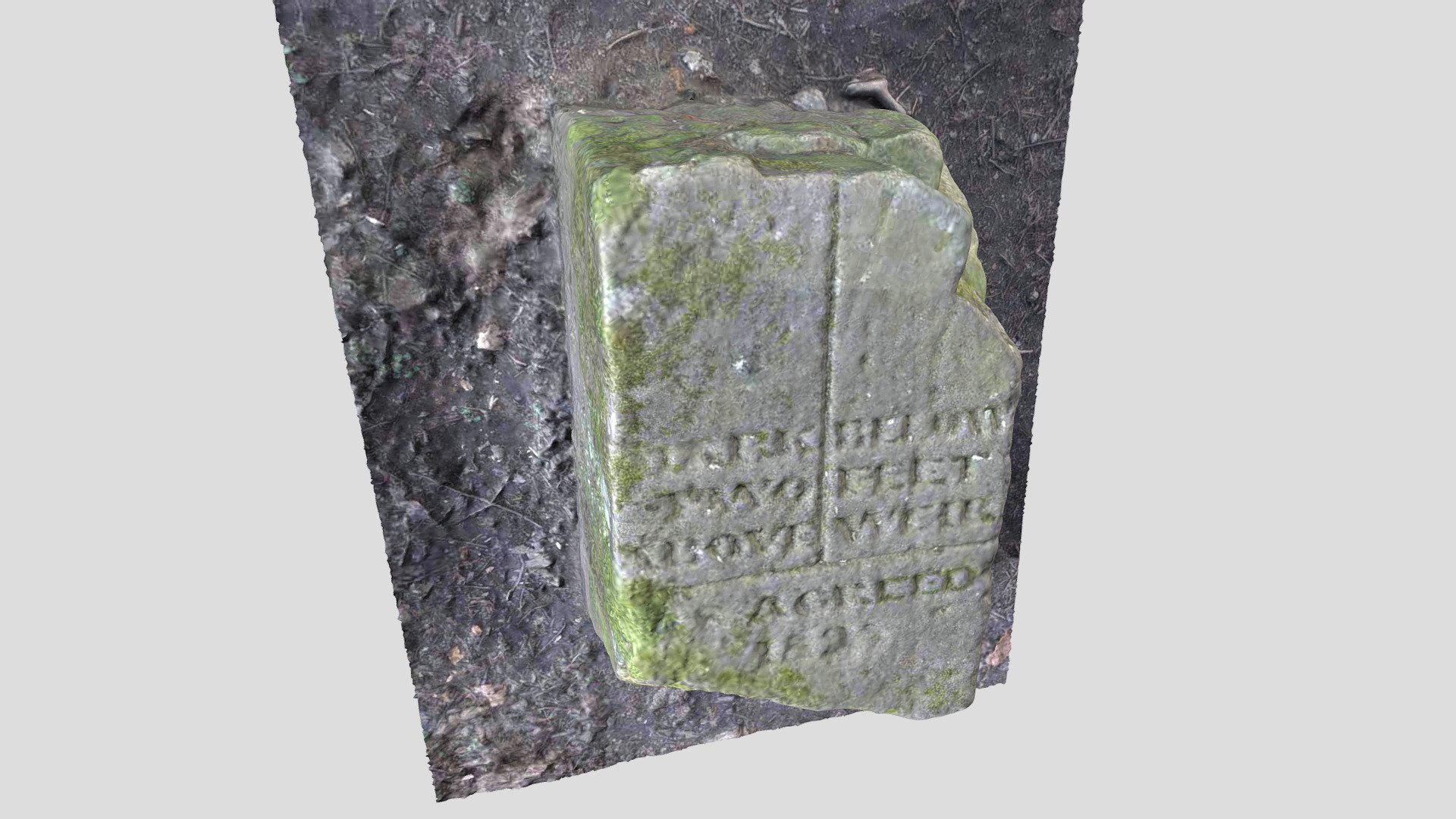 Water level marker, Loxley river, Sheffield, UK