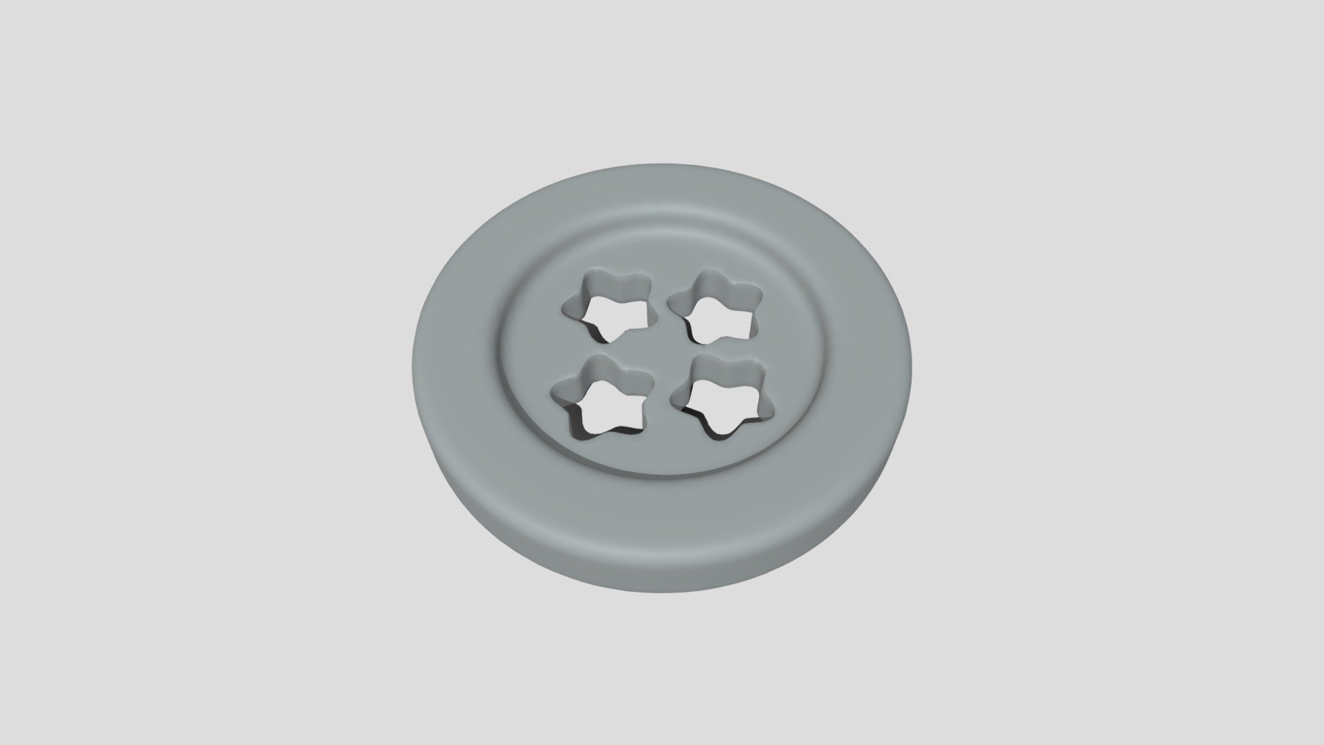 Sewing Button 003 - Star Holes 1,5cm 4 Holes