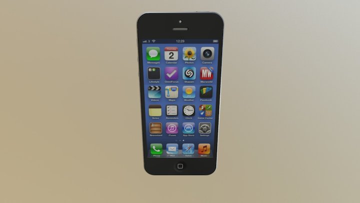iPhone 5 3D Model
