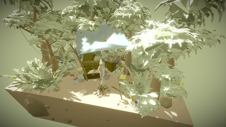 The hidden treasure 3D Model