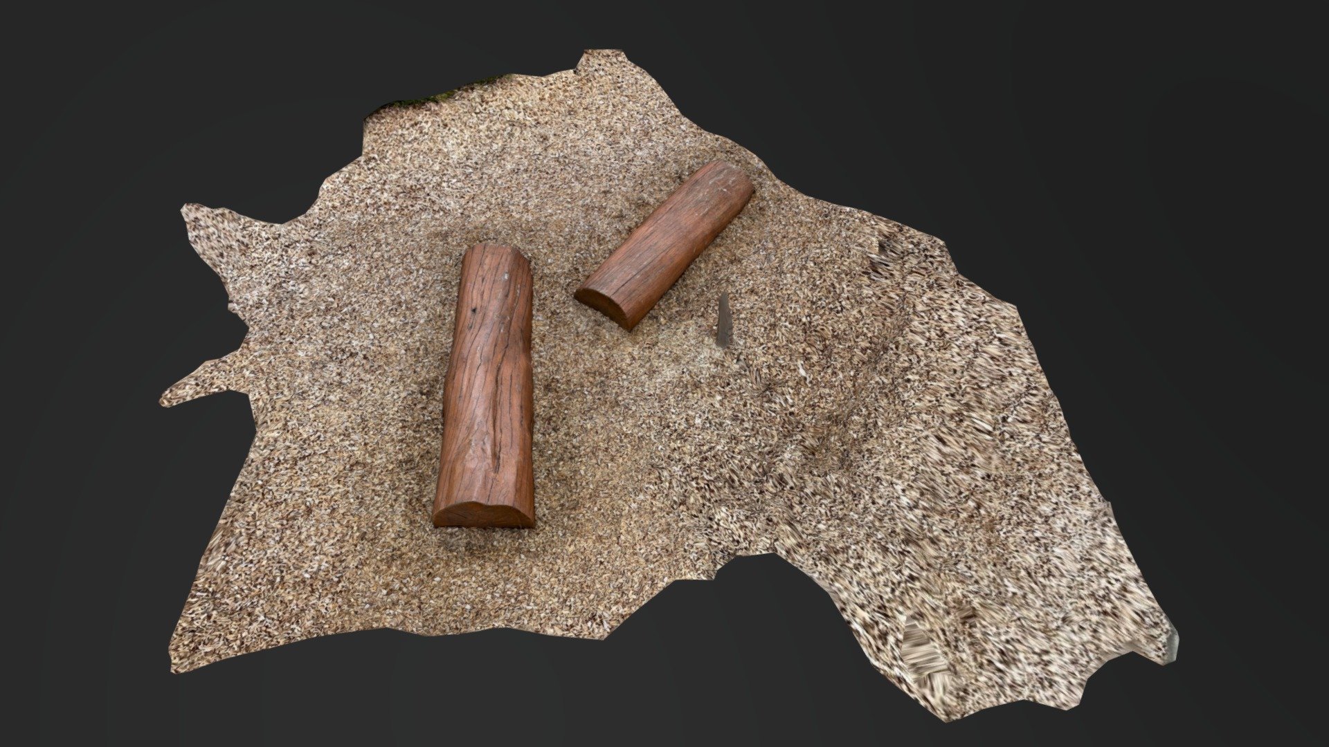 Logs in Playground with Wood-chips — Sketchfab embed 3D viewer