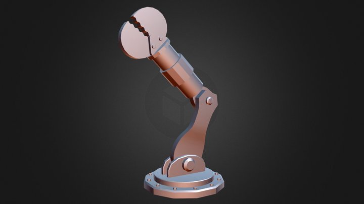 Robot Arm, Hierarchy and Animation 3D Model