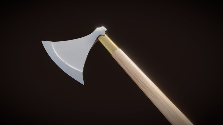 The Langeid broadaxe 3D Model