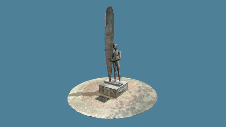 Monumento ao Surfista Osmar Gonçalves 3D Model