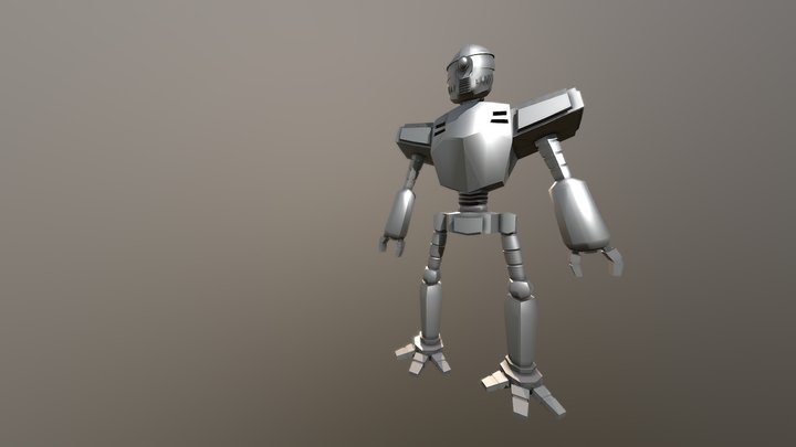 Toriyama Style Robot 3D Model