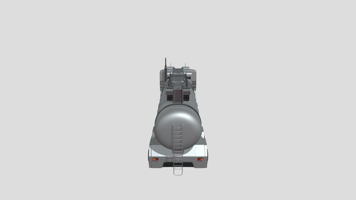 Fire Tanker 001 3D Model