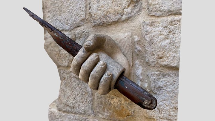 Rector's palace stair hand rail GoT photoscan 3D Model