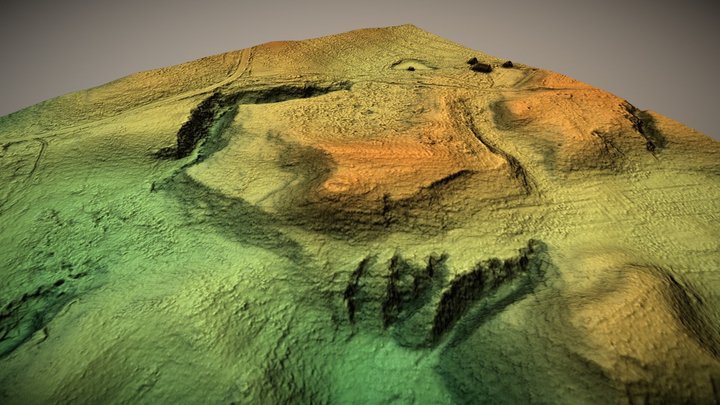 Vėlionių piliakalnis (Lithuania) – Gratis 3D-model STL