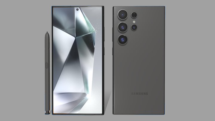Galaxy S24 Ultra Titanium Black 3D Model