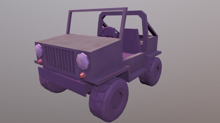 Jeep - 3D Asset from Jurassic Pet™ Game 3D Model