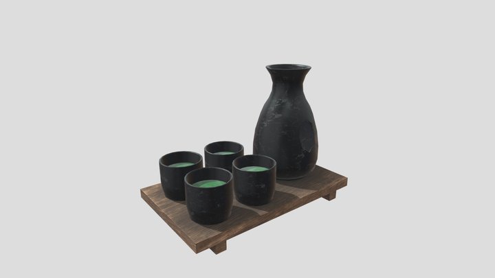 Ceramic Cup Set 3D Model