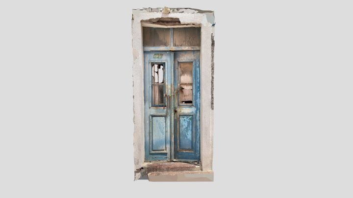 Old Locked Up Door 3D Model
