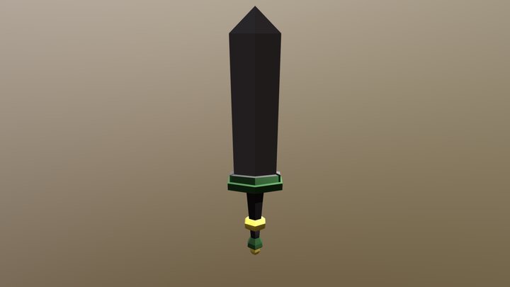 Sword With Materialfbx 3D Model
