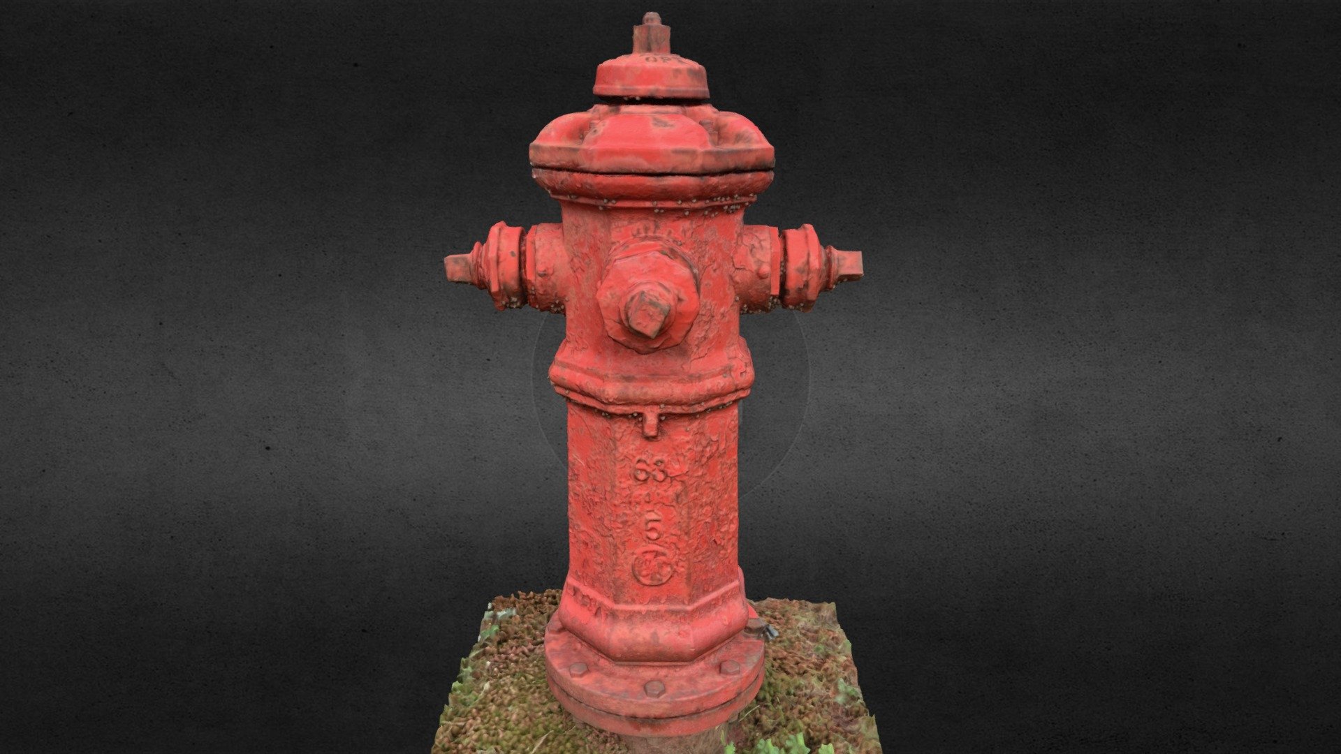 Vintage Canadian Ludlow List 90 Fire Hydrant 3D model by Hydrand