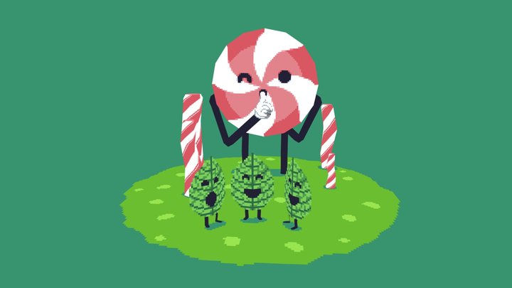 Murdermint in Peppermint Forest 3D Model