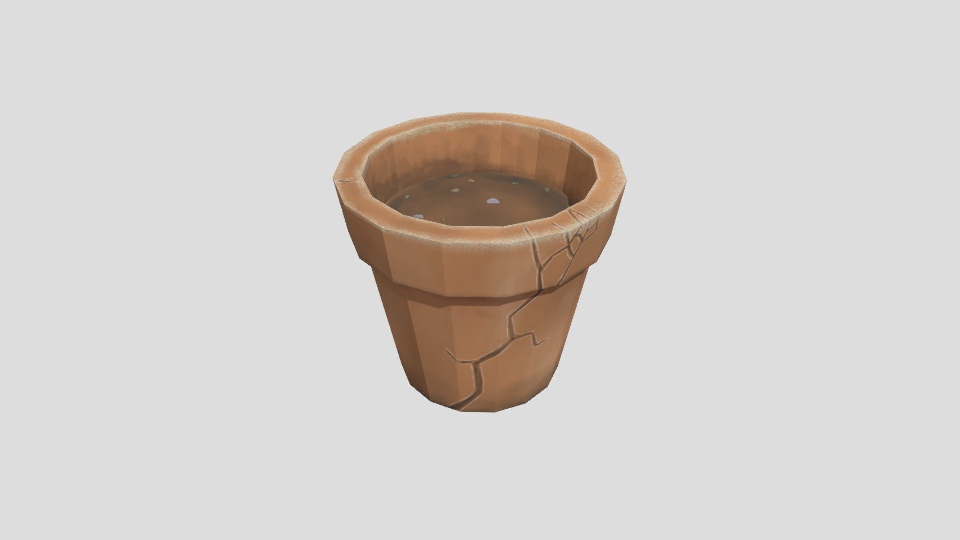 Pot with cracks