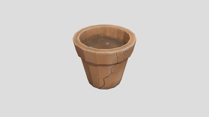 Pot with cracks 3D Model