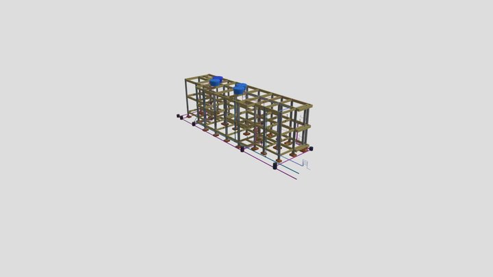 Projeto Hidrossanitário 3D 3D Model