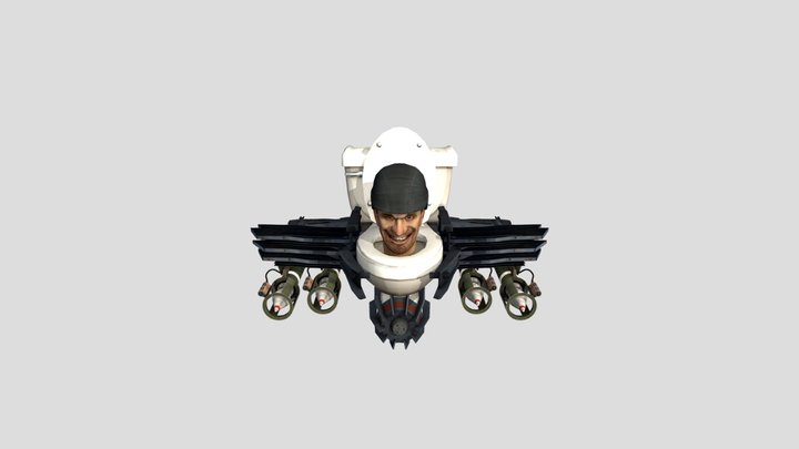 Skibidi_toilet_rocket 3D Model
