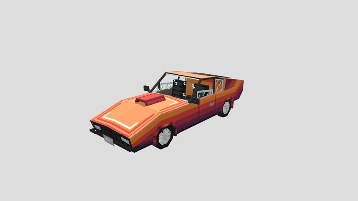 Minecraft - Sport car 3D Model