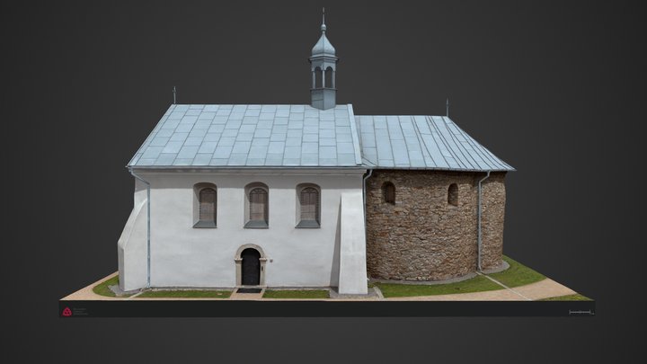 Grzegorzowice, kościół pw. św. Jana Chrzciciela 3D Model