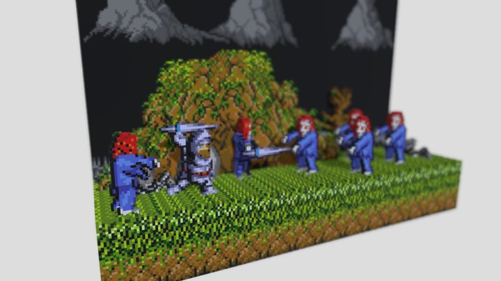 Makaimura Diorama Stage 1-0 마계촌 디오라마 스테이지 1-0 3D Model