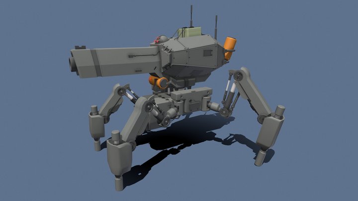 XYZ Draft. Tank 3D Model