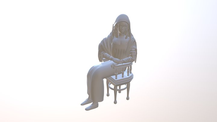 Mona Lisa for 3d printing 3D Model