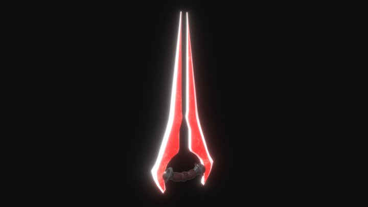 Red Energy Blade 3D Model