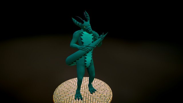 Dragone - 3D Anthro Dragon w/ Pose Animation 3D Model