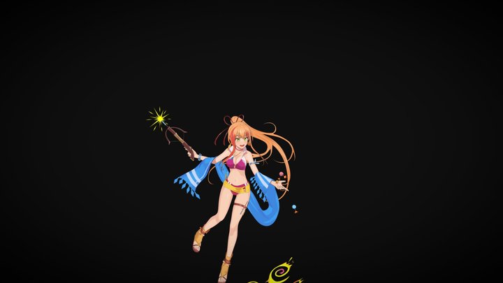 animegirl(concept byPhantom of the Kill) 3D Model