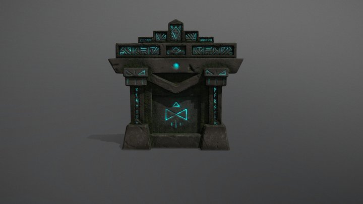 神秘的古神廟遺跡 3D Model