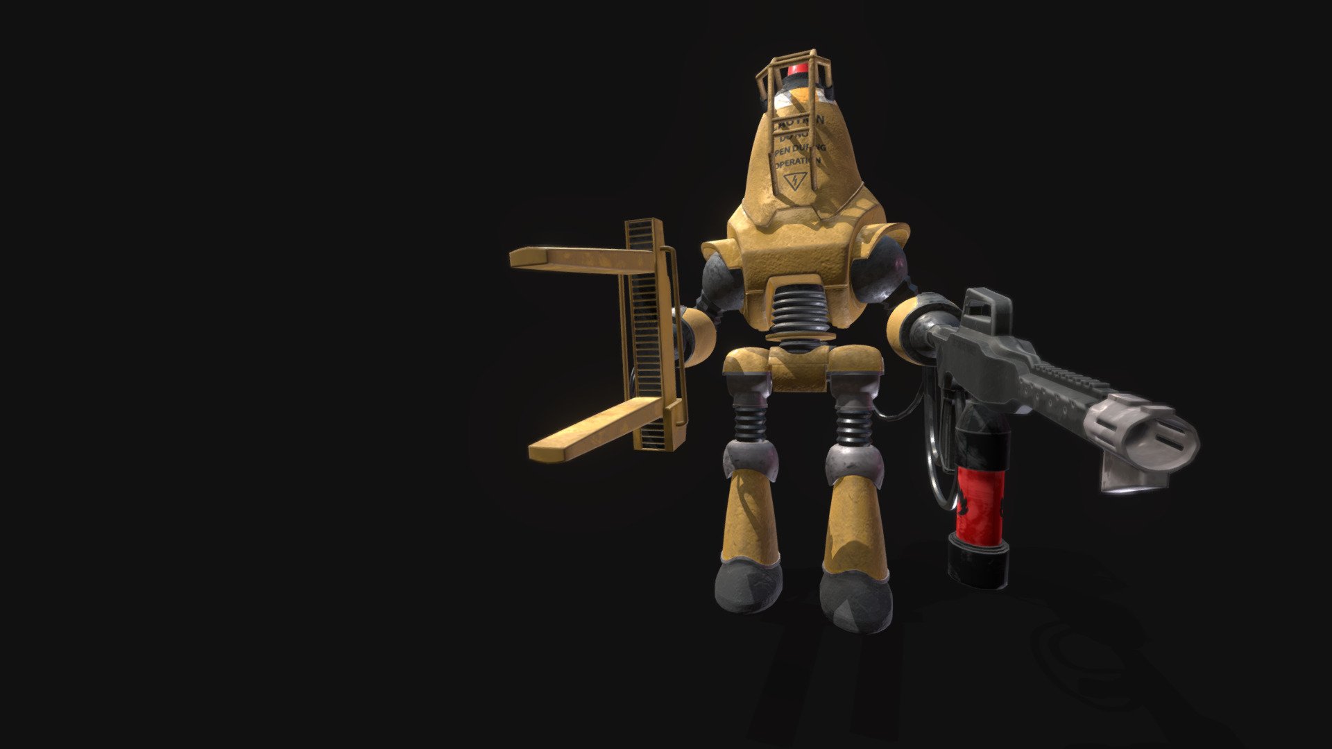 Protectron - 3D Model By DeanFrame [cf8f791] - Sketchfab