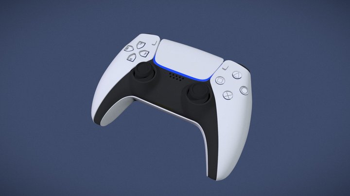 WIP-3D2-Playstation 5 controller 3D Model