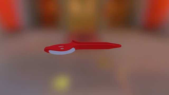 Oh Pizza Cutter Assembly 3D Model