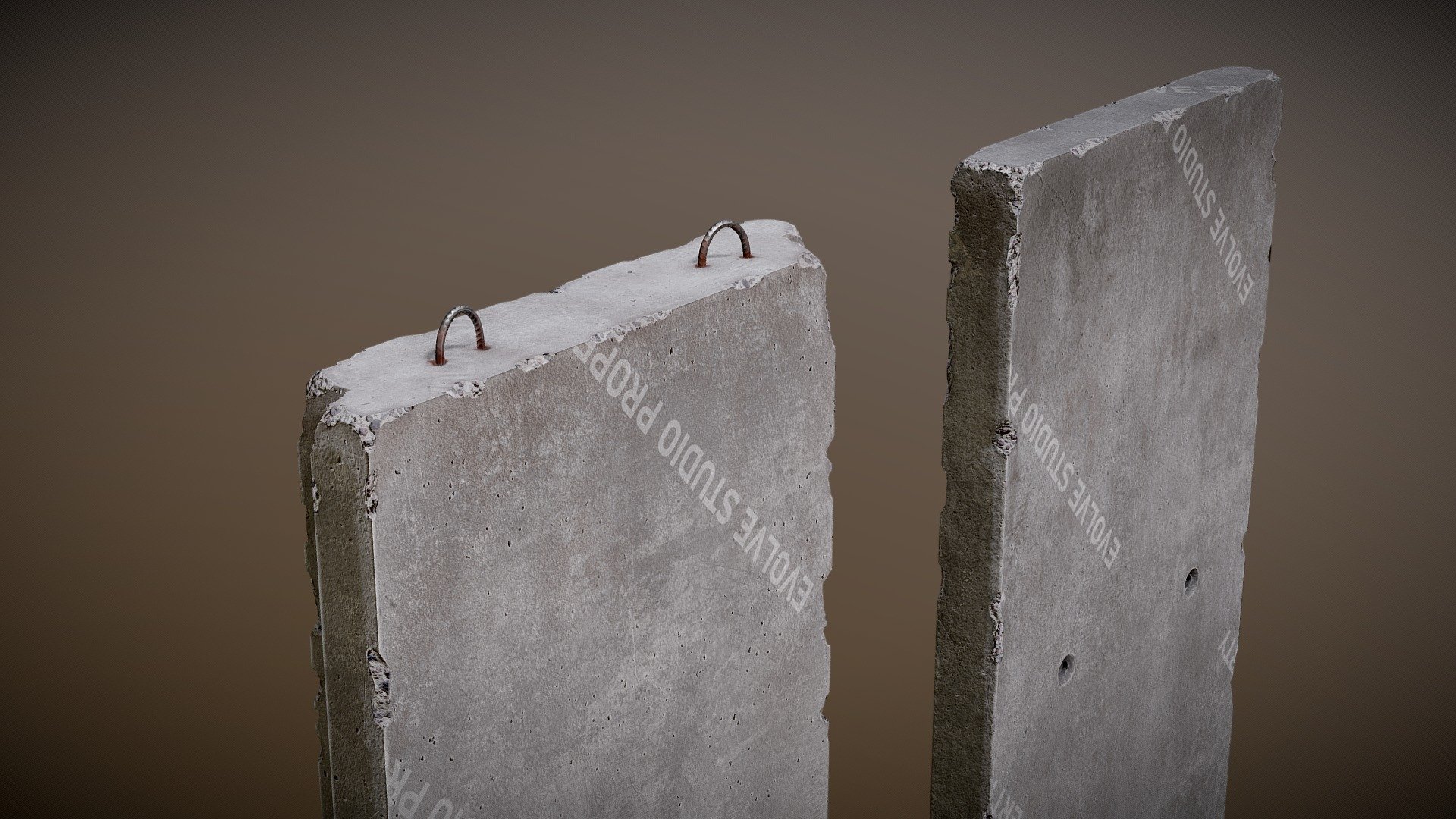 T-Walls Barriers Military Props - 3D model by Gerhald [cf900fa] - Sketchfab