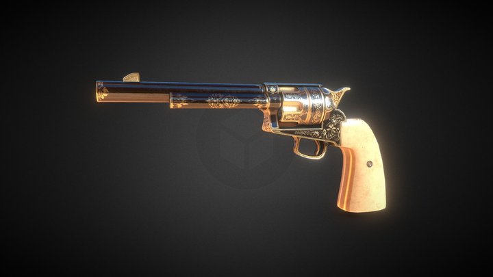 REVOLVER CHARRO 3D Model