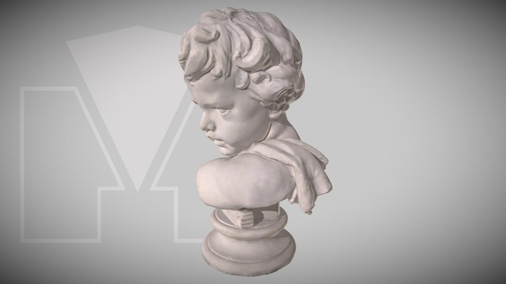 Niño de la fuente de la Cibeles en Madrid 3D Model