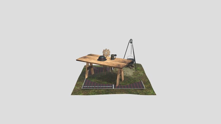 DAE 5 Finished props - Forest Loner 3D Model
