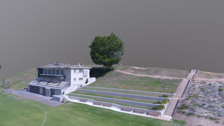 Queens Park Oval Cricket Club 3D Model