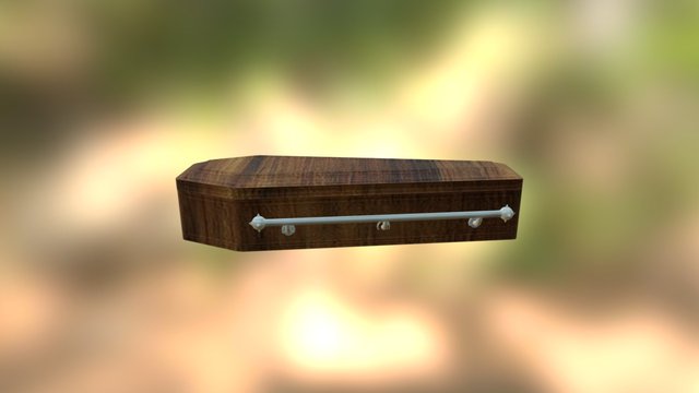 Coffin Texture 3D Model