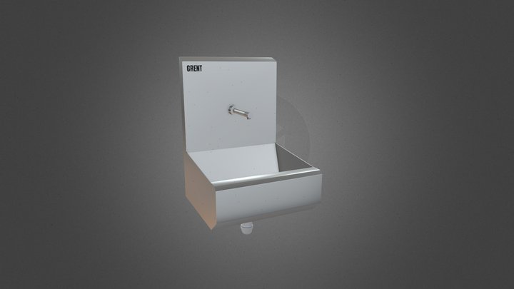 Умывальник подвешенный GRENT 1 без дозатора 3D Model